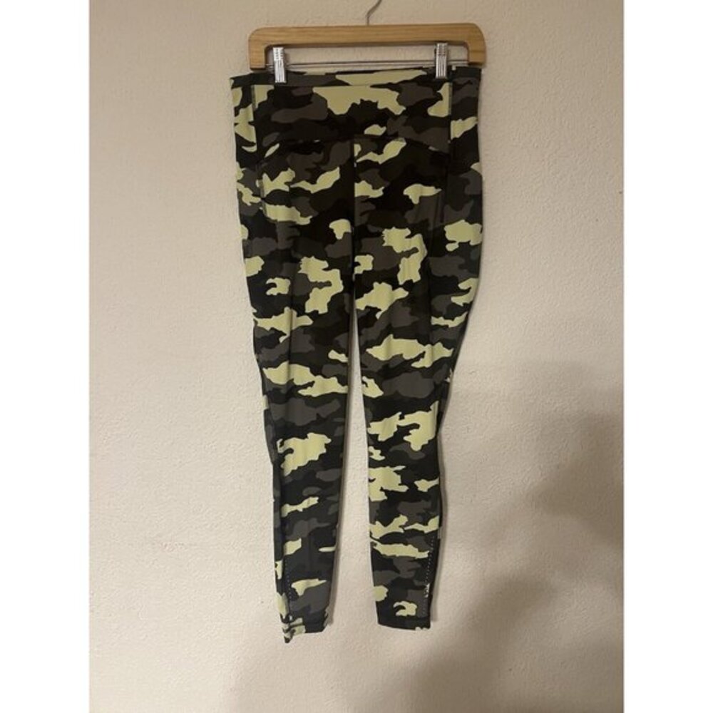 Lululemon Womens Swift Speed High Rise Tight Leggings Sz 10 Green Camo Pockets
